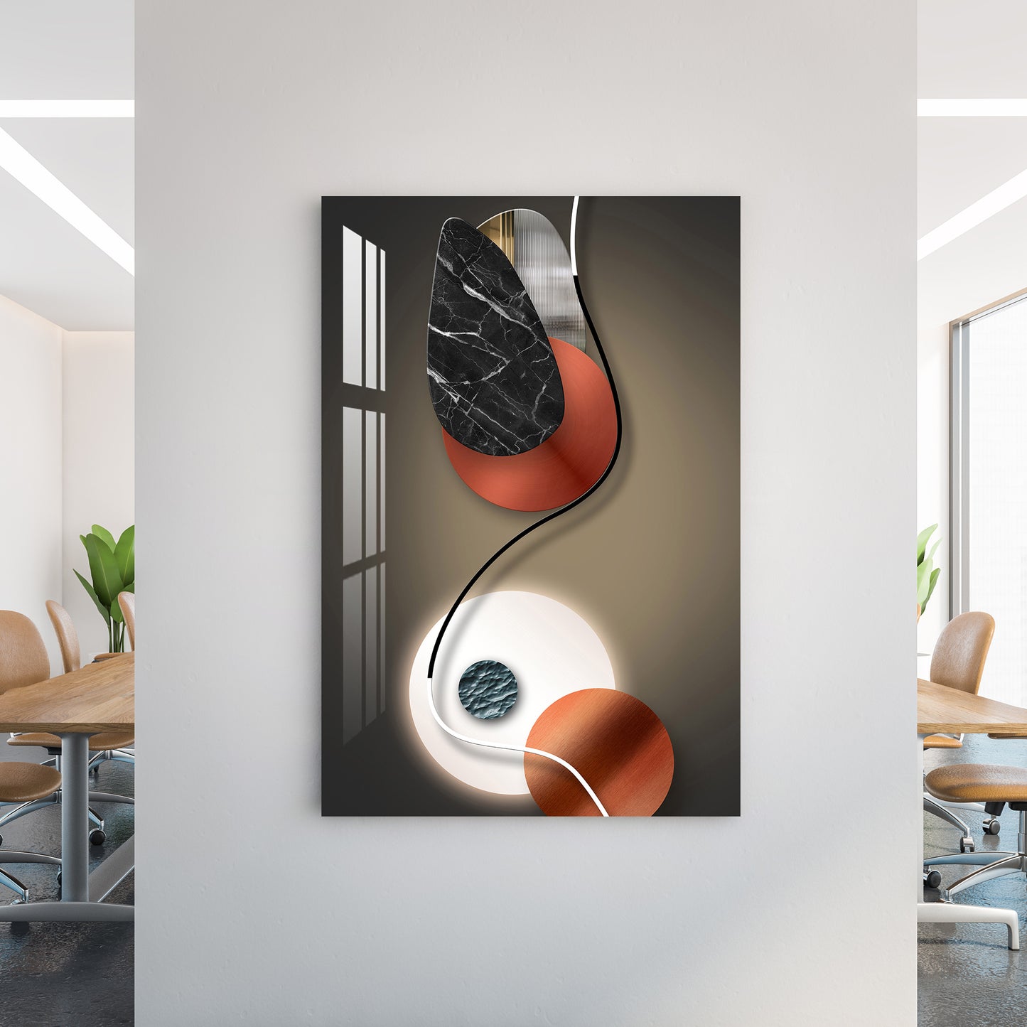 Abstract Shapes Acrylic Wall Art