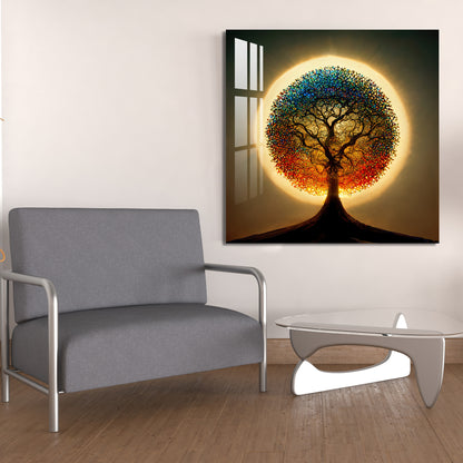 Glittering Tree Acrylic Wall Art