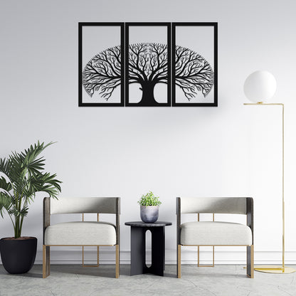 Superb Tree In Frame Metal Wall Art