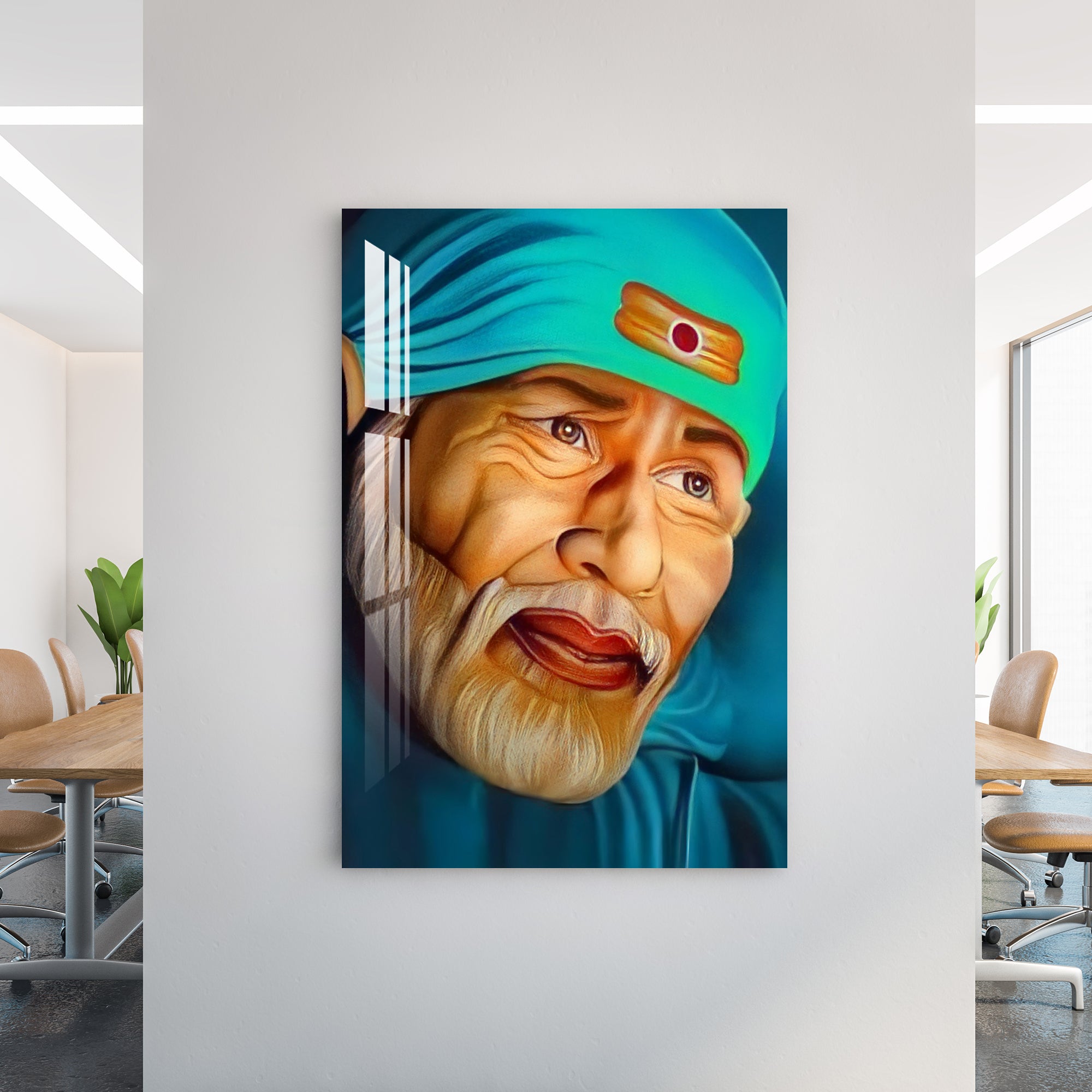 Lord Sai Baba Acrylic Wall Art