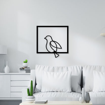 Lovely Bird Metal Wall Art