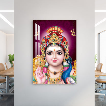 Lord Murugan Swamy Kartikey Acrylic Wall Art