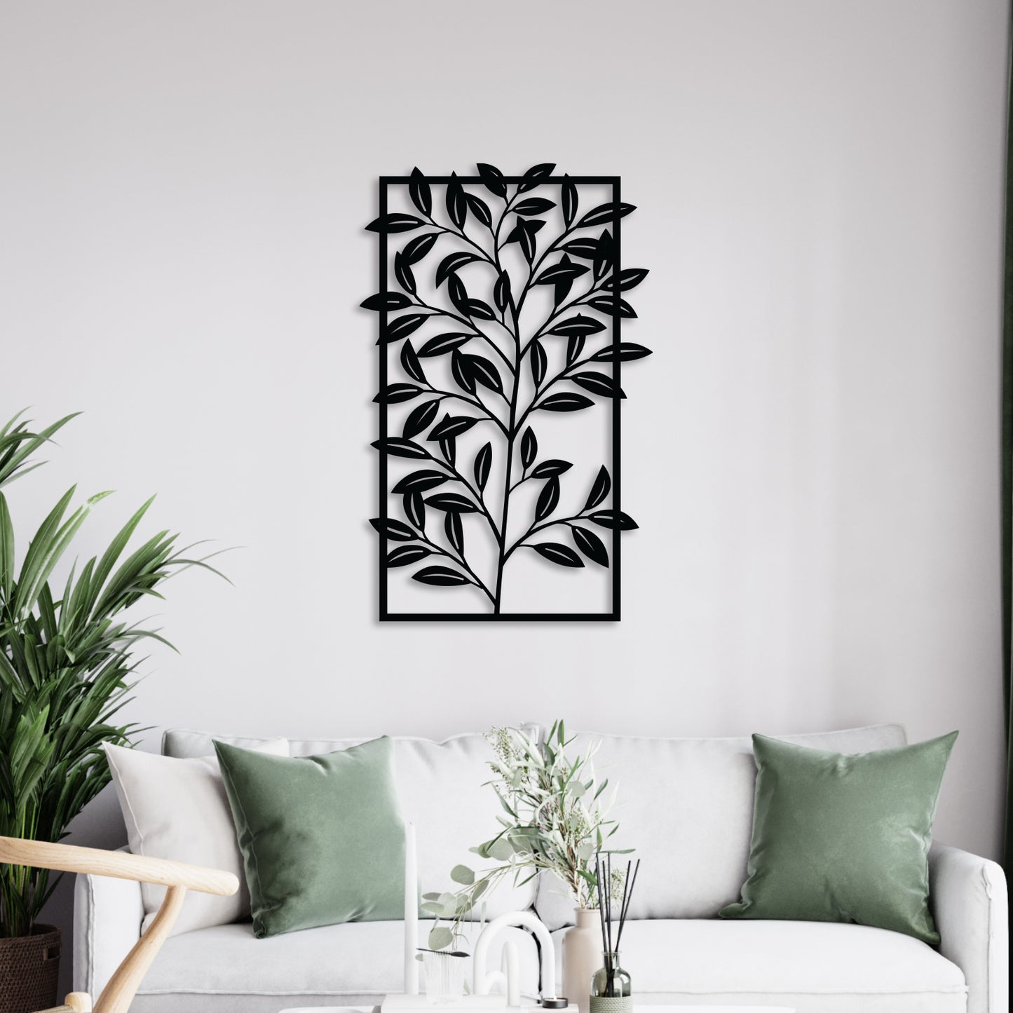 Evergreen Plant Metal Wall Art