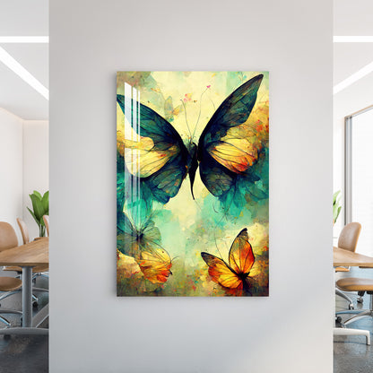 Shining Butterfly Acrylic Wall Art