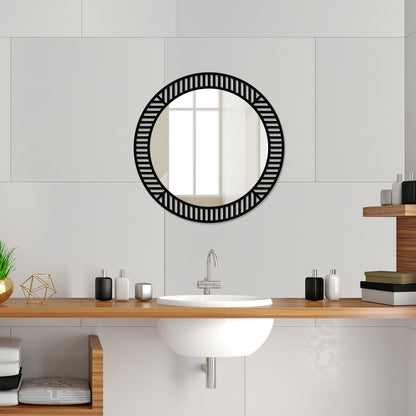 Simple Round Metal Wall Mirror