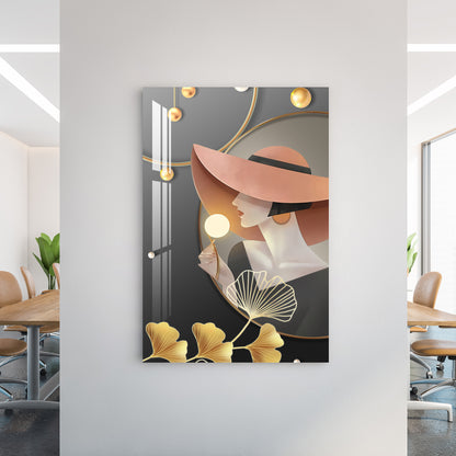 Elegant Lady Acrylic Wall Art