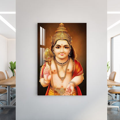 Lord Murugan Swamy Acrylic Wall Art