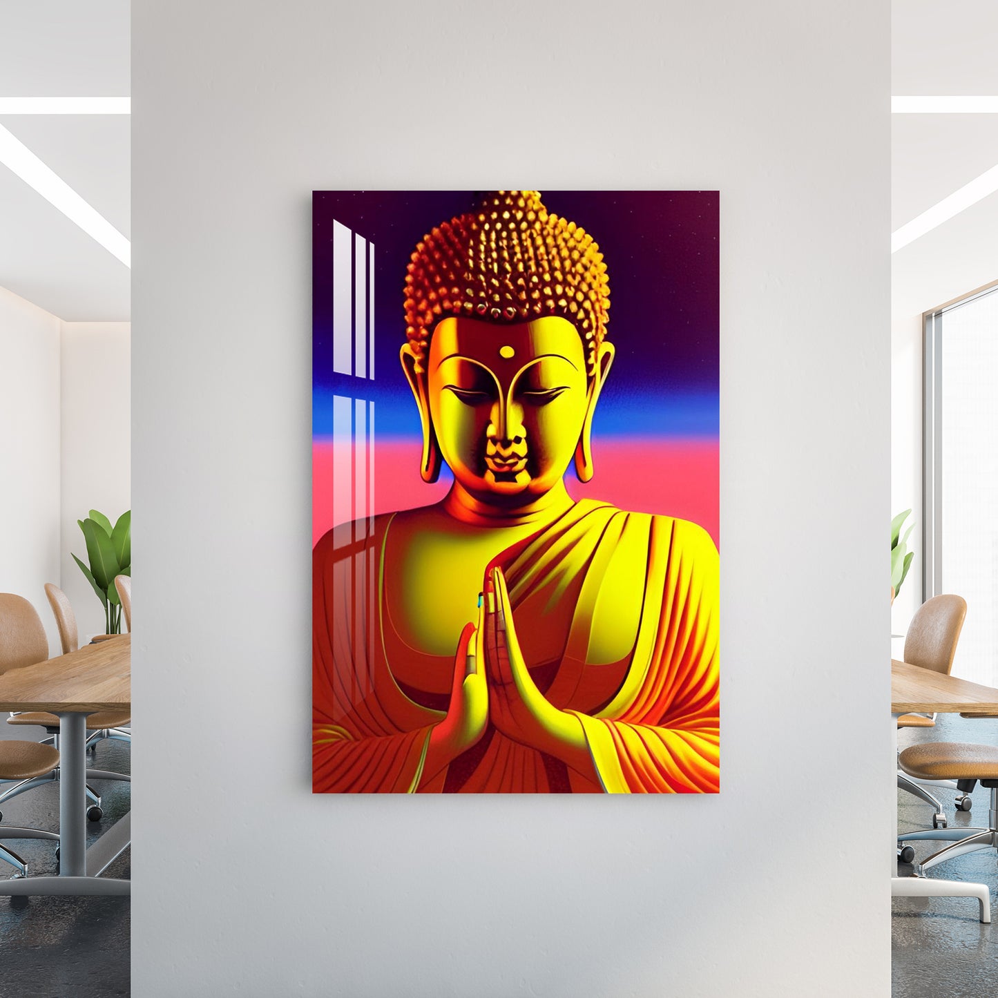 Enlightening Lord Buddha Acrylic Wall Art