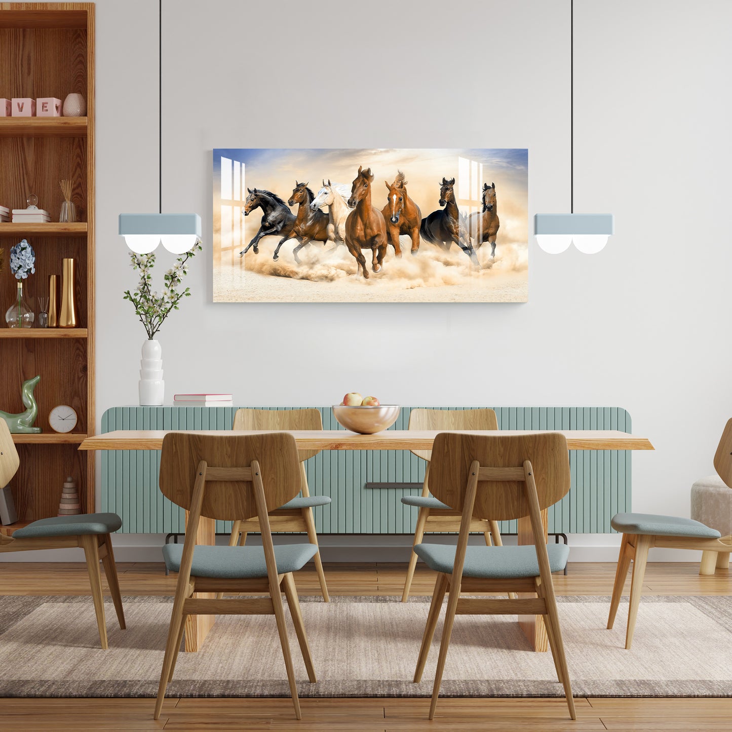 Lucky Horses Acrylic Wall Art