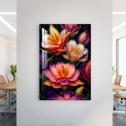 Fantasy Flowers Acrylic Wall Art