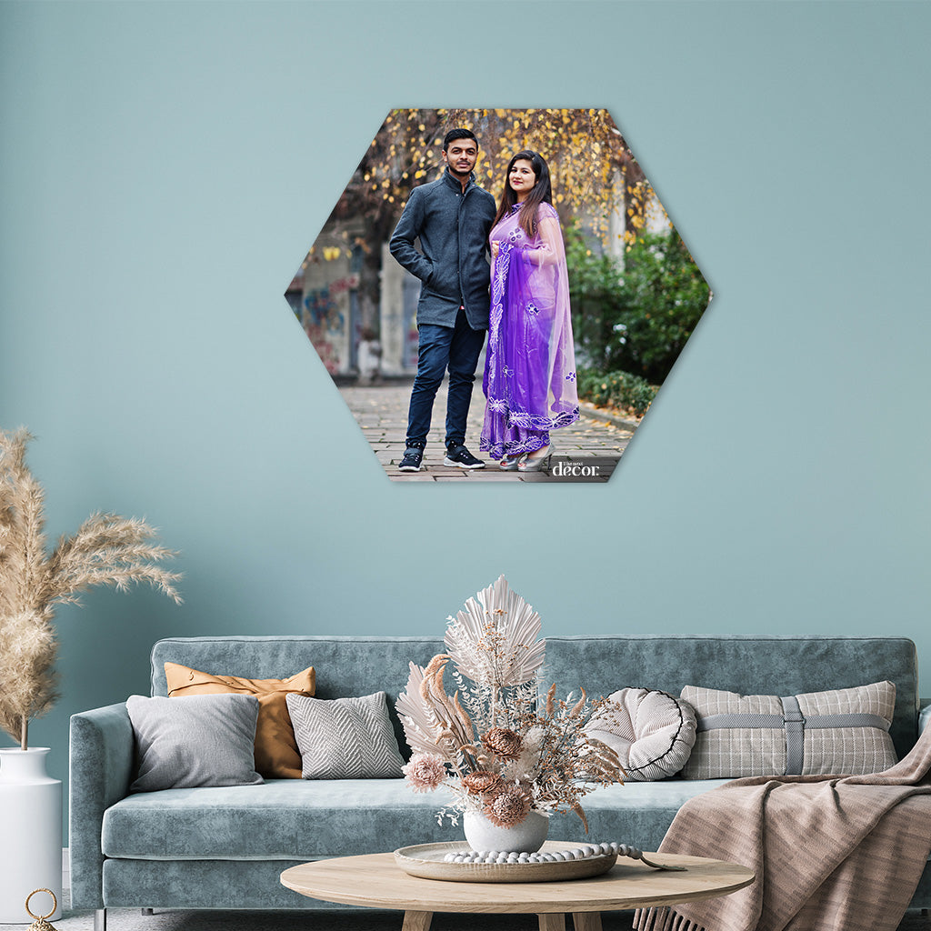 Customize Acrylic Hexagon Photo Frame