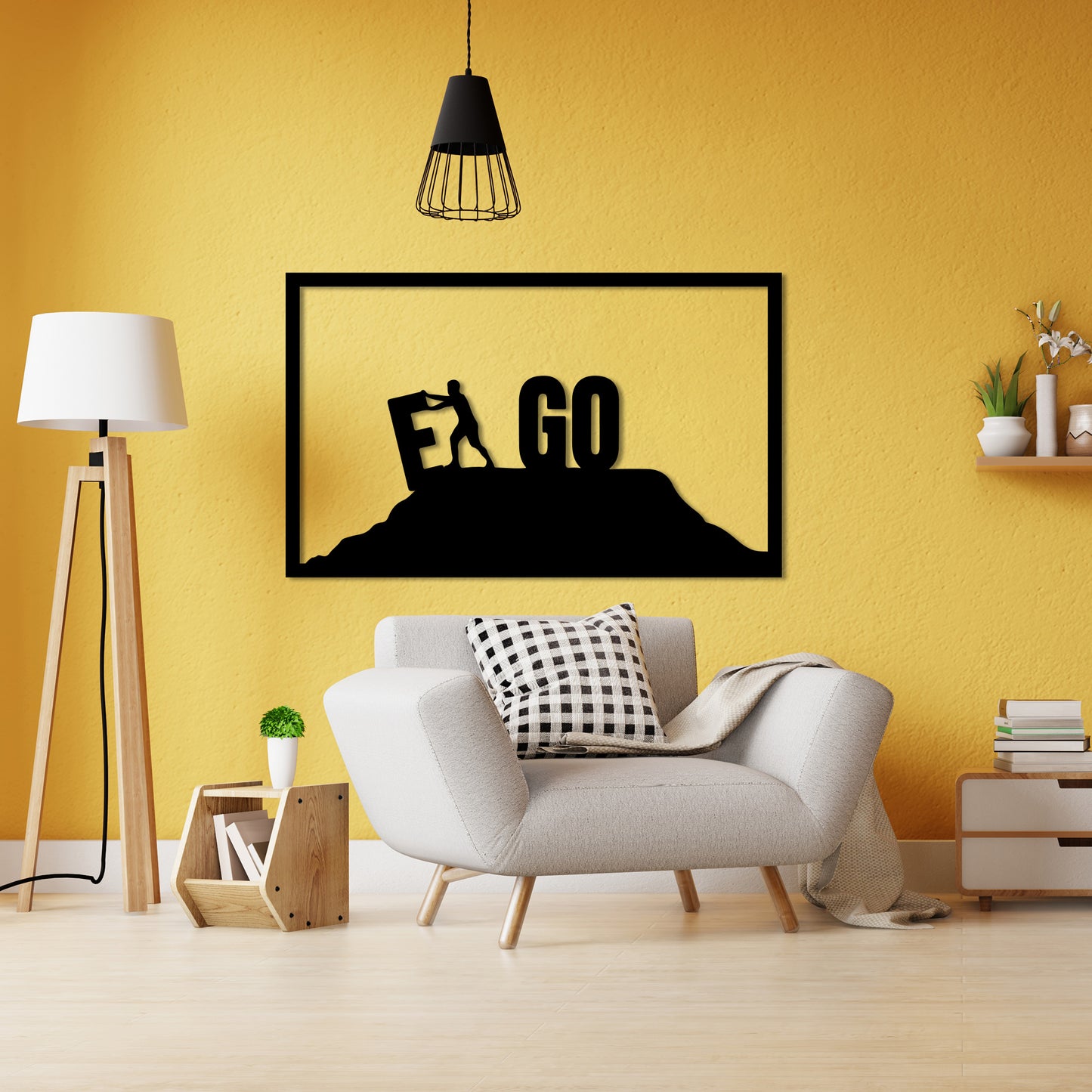 Let GO Your EGO Metal Wall Art