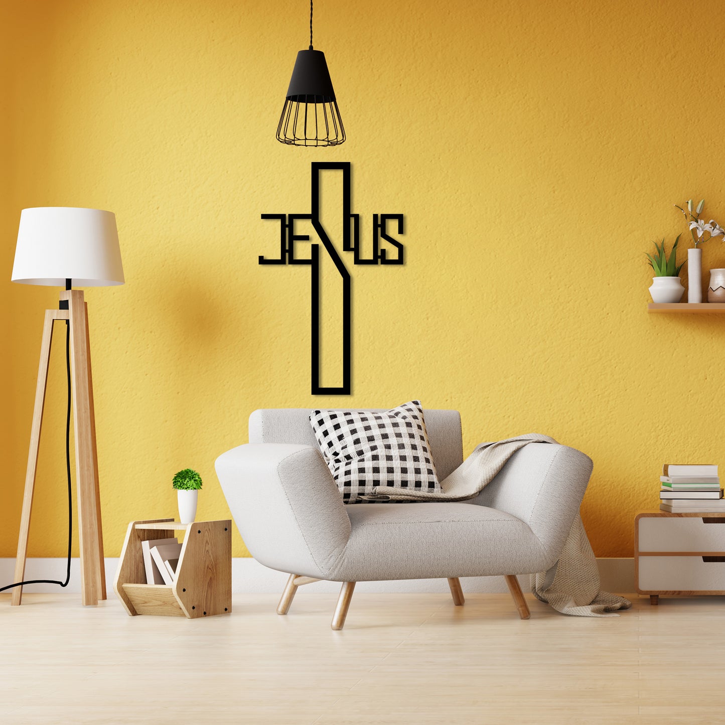 Jesus Cross Metal Wall Art