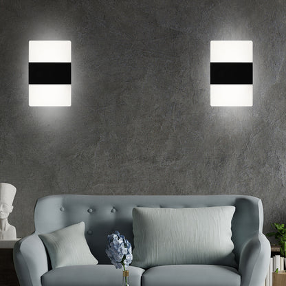 Sleek Rectangular Shaped LED Wall Light & Lamp