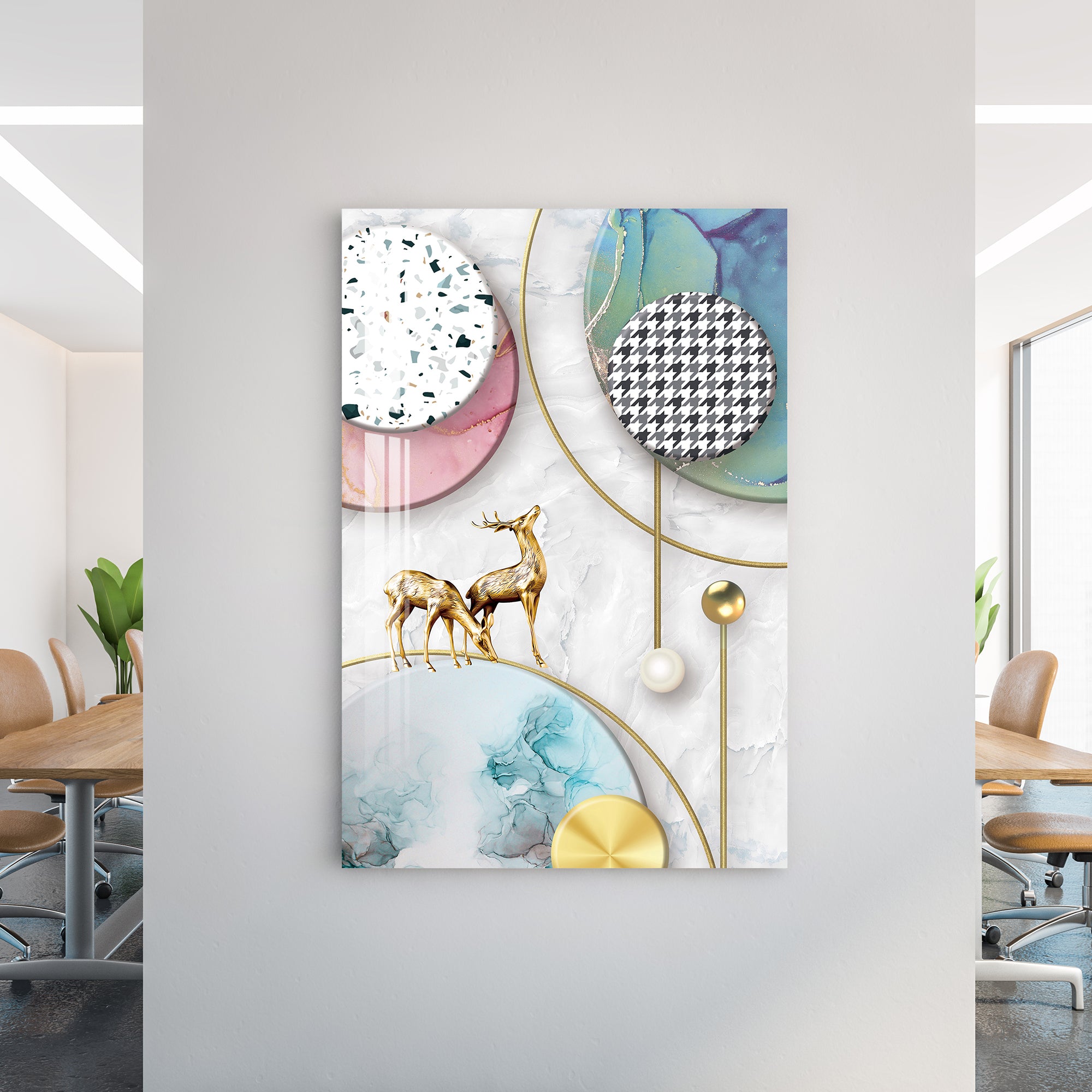 Abstract Geometric Figures Acrylic Wall Art