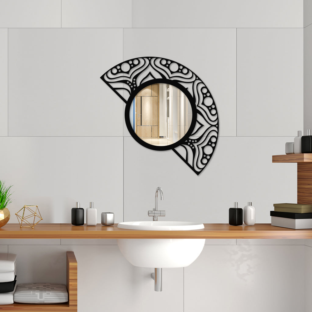 Unique Shaped Metal Wall Mirror