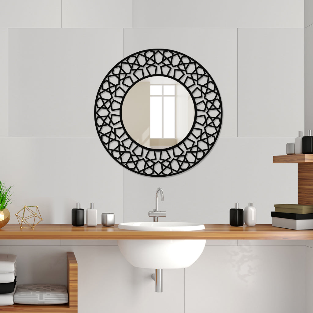 Decorative Round Shaped Metal wall Mirror