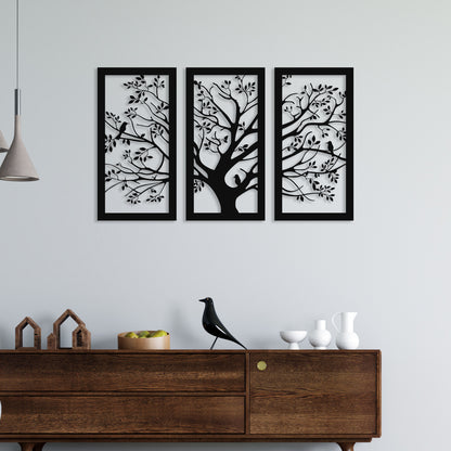 3 Piece Big Tree Metal Wall Art