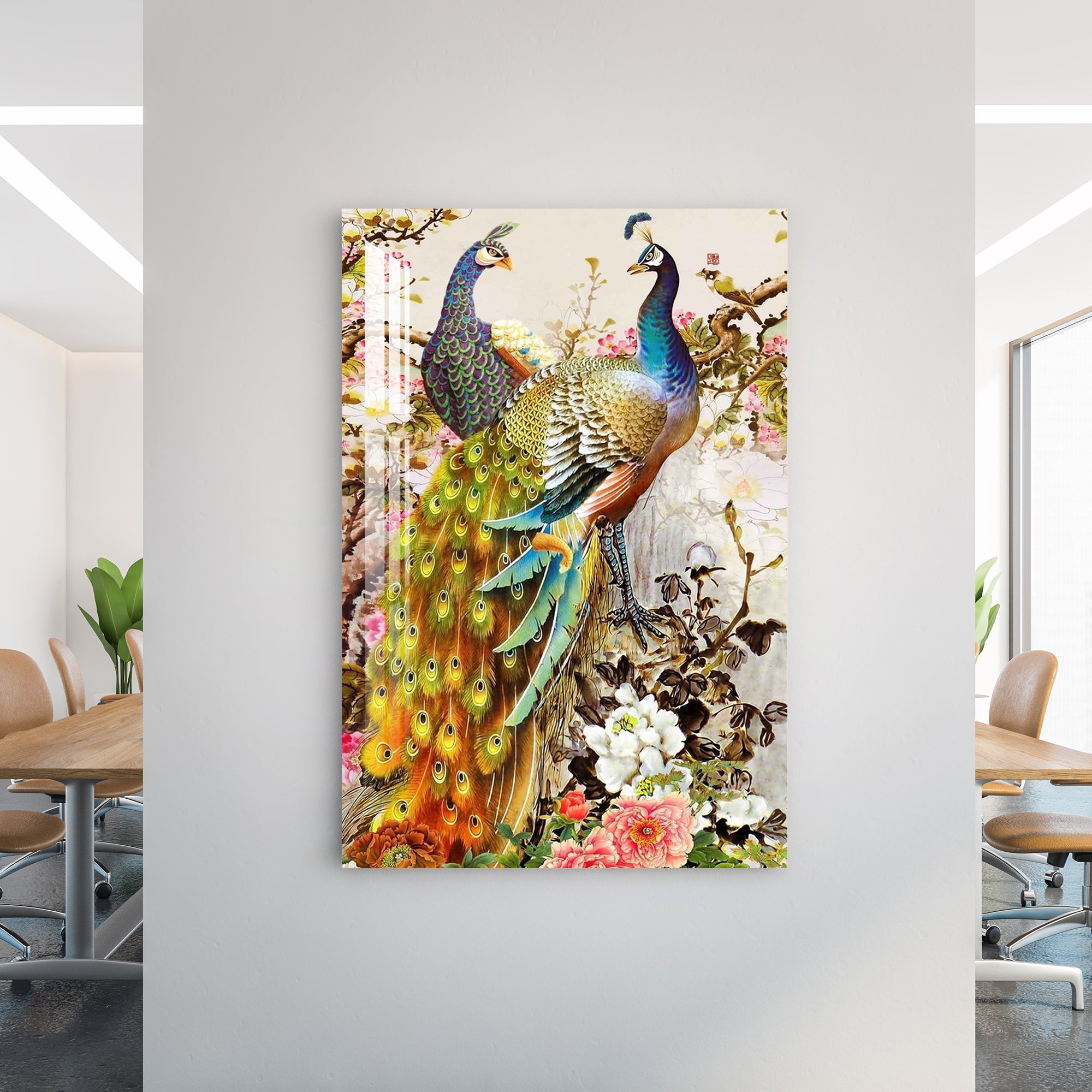 Peacock Couple Acrylic Wall Art