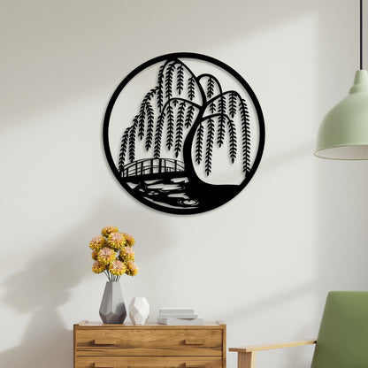 Riverside Scenery Metal Wall Art