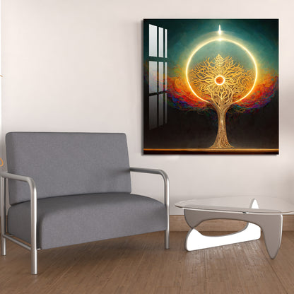 Beautiful Shiny Tree Acrylic Wall Art