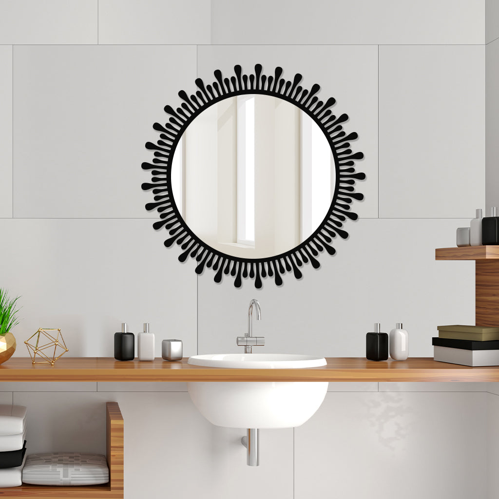 Embellished Metal Wall Mirror