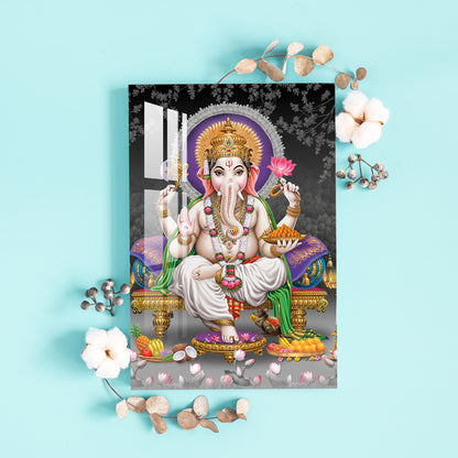 Modakpriye Ganpati Acrylic Wall Art