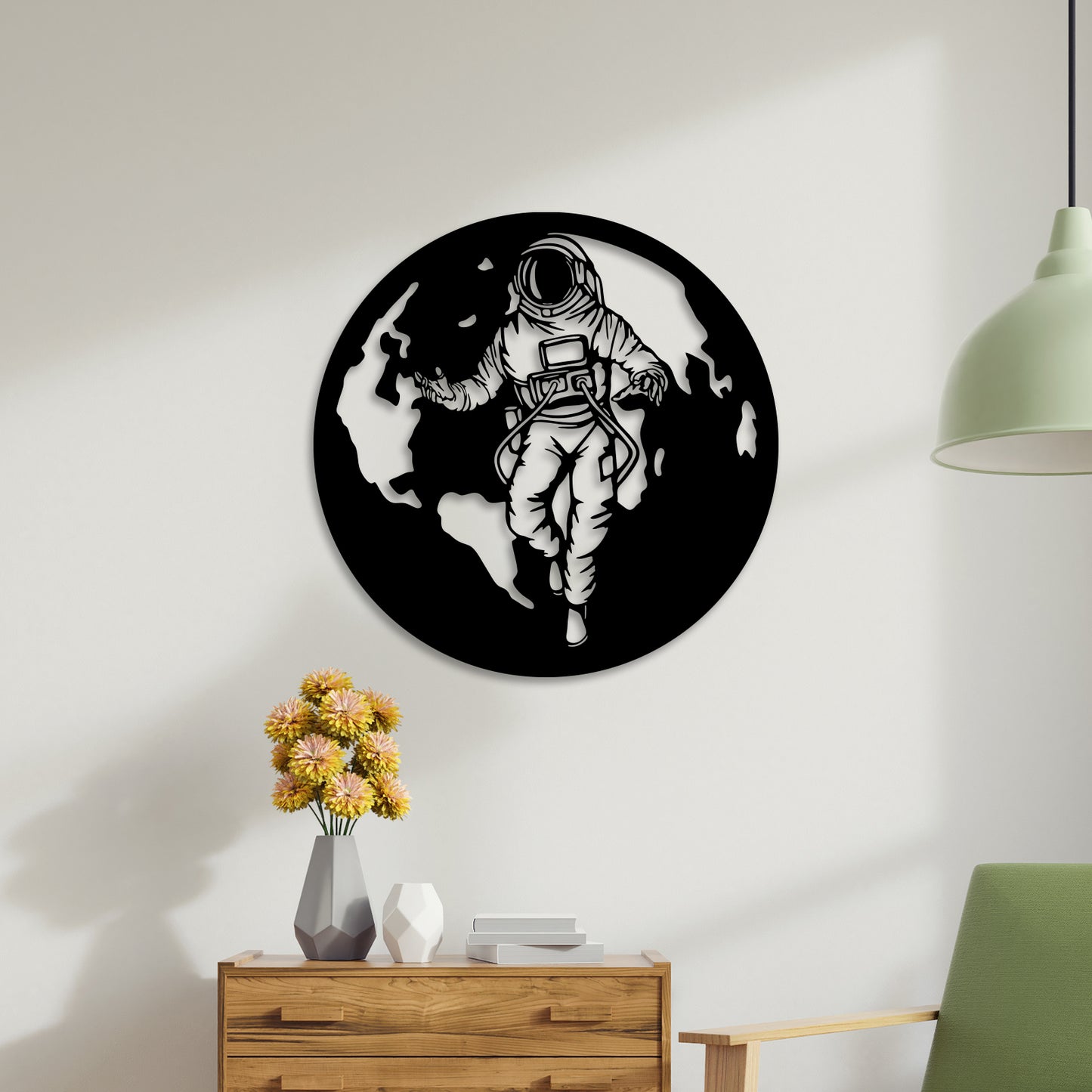 Astronaut Metal Wall Art