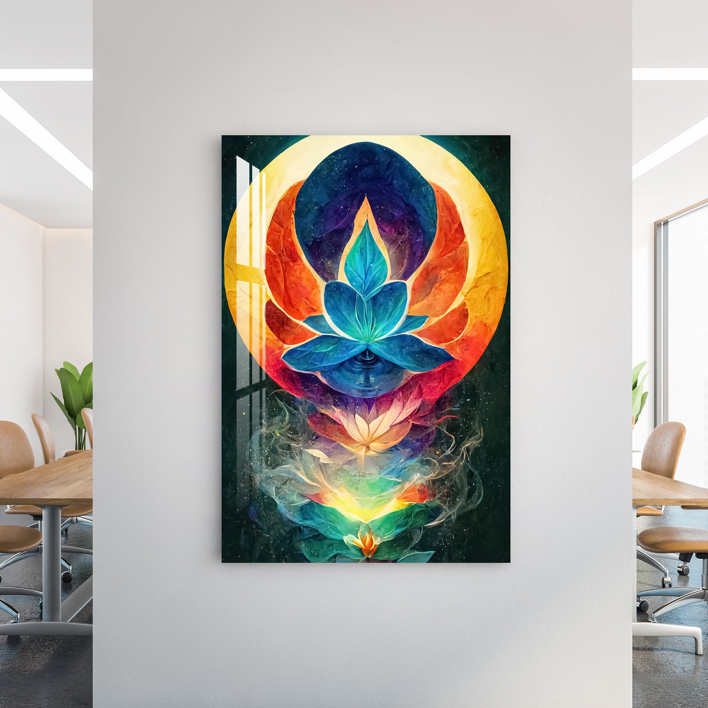 Buddhism Chakra Acrylic Wall Art