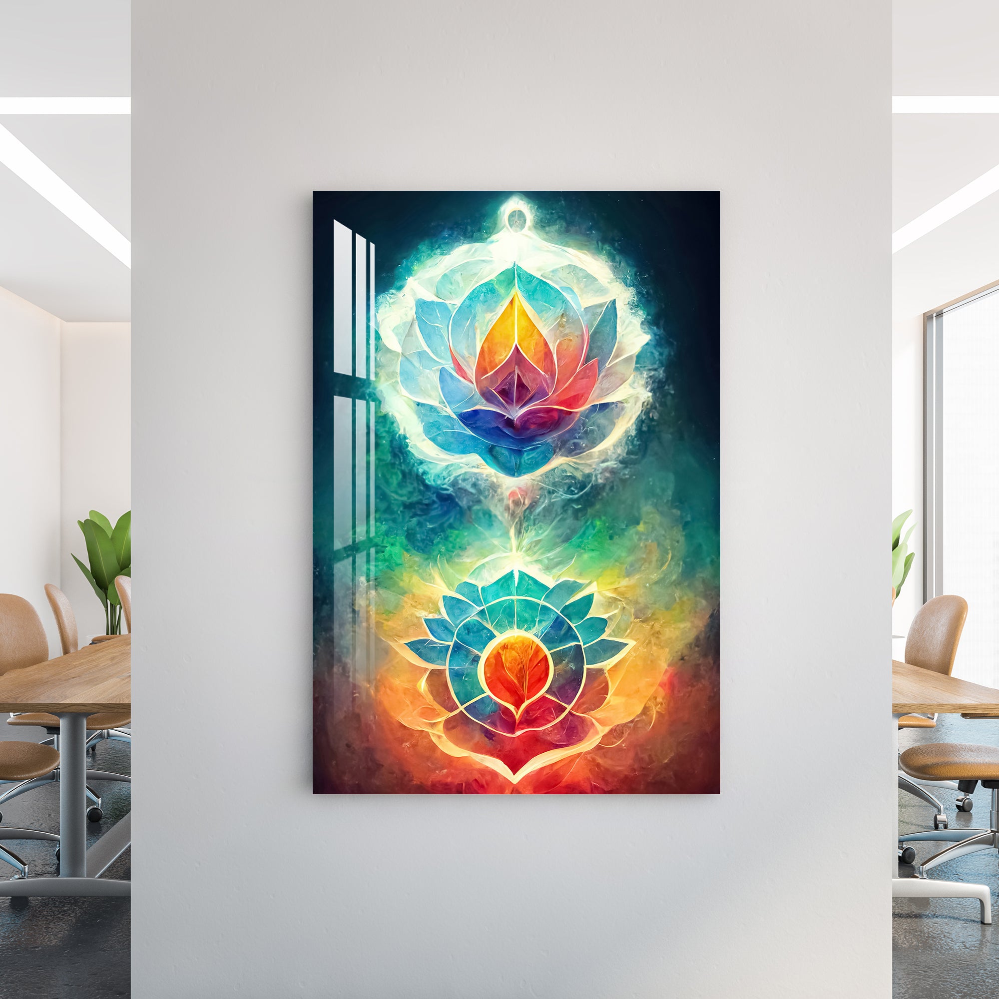 Flower Mandala Acrylic Wall Art