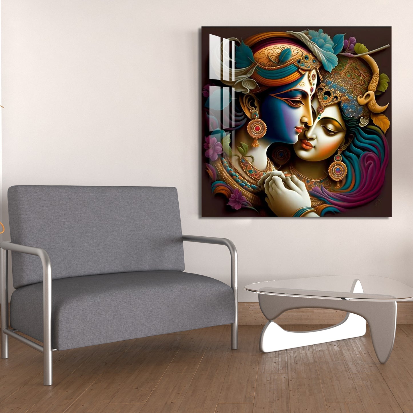 Radha Madhav Acrylic Wall Art