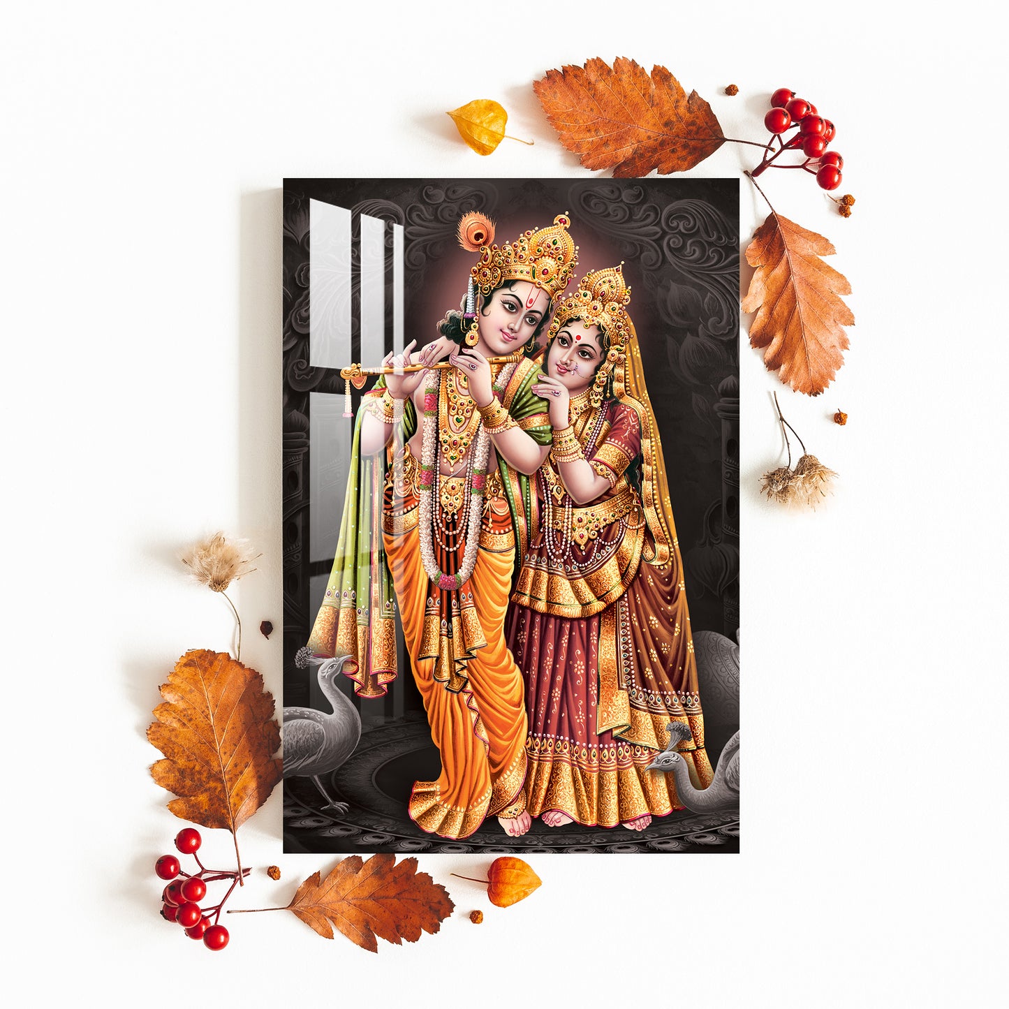 Krishna & Radha Beautiful Acrylic Wall Art