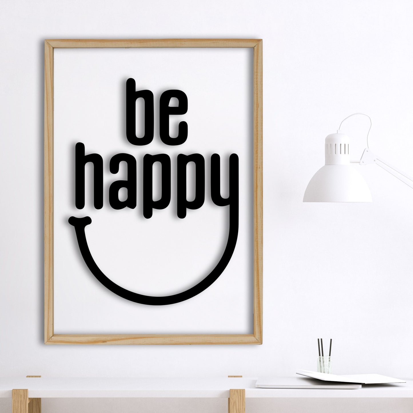 Be Happy Acrylic Frame