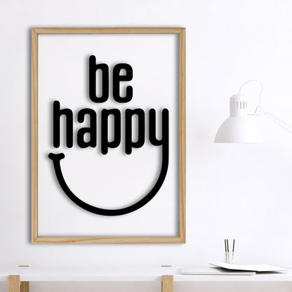 Be Happy Acrylic Frame