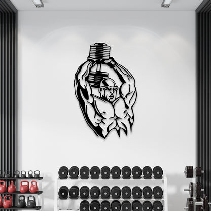 Triceps Exercise Metal Wall Art