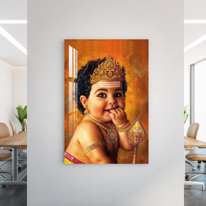 Cute Bala Murugan Acrylic Wall Art