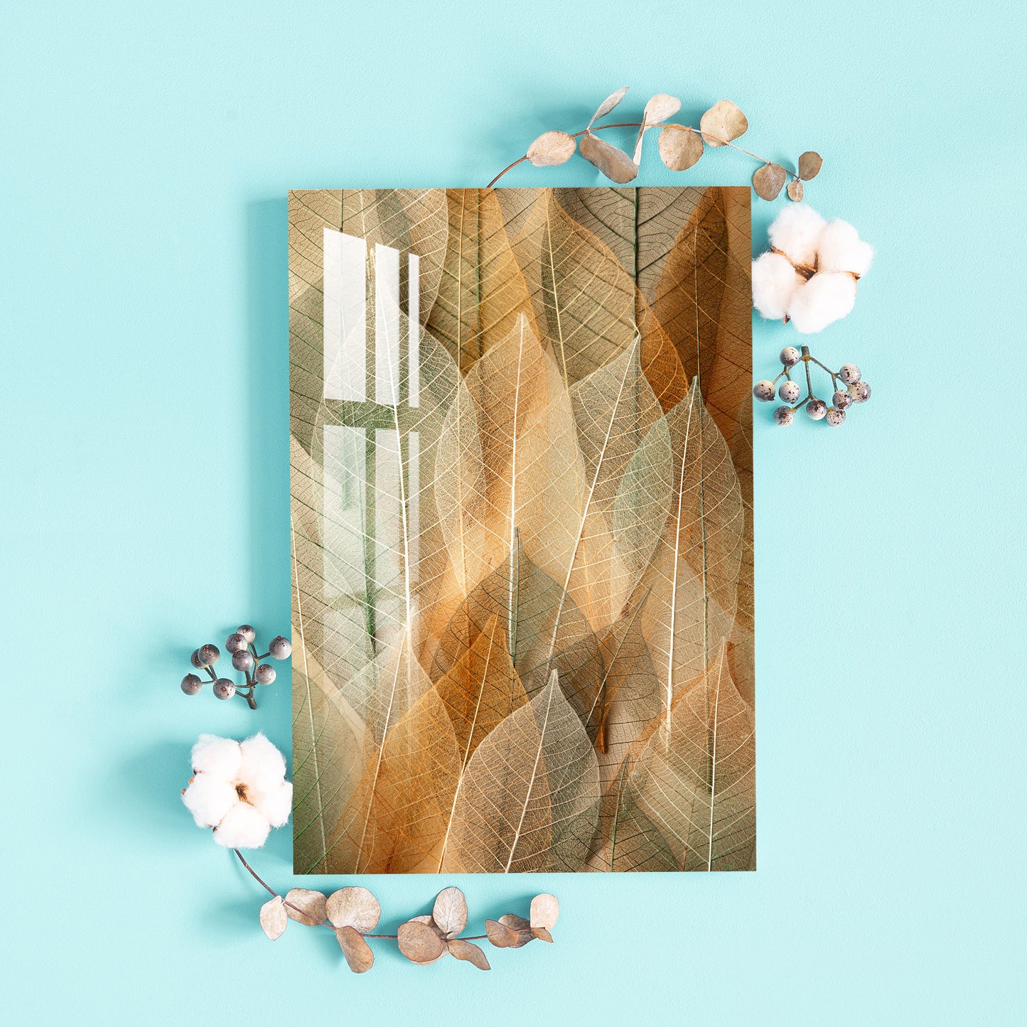 Dried Leaves Acrylic Wall Art