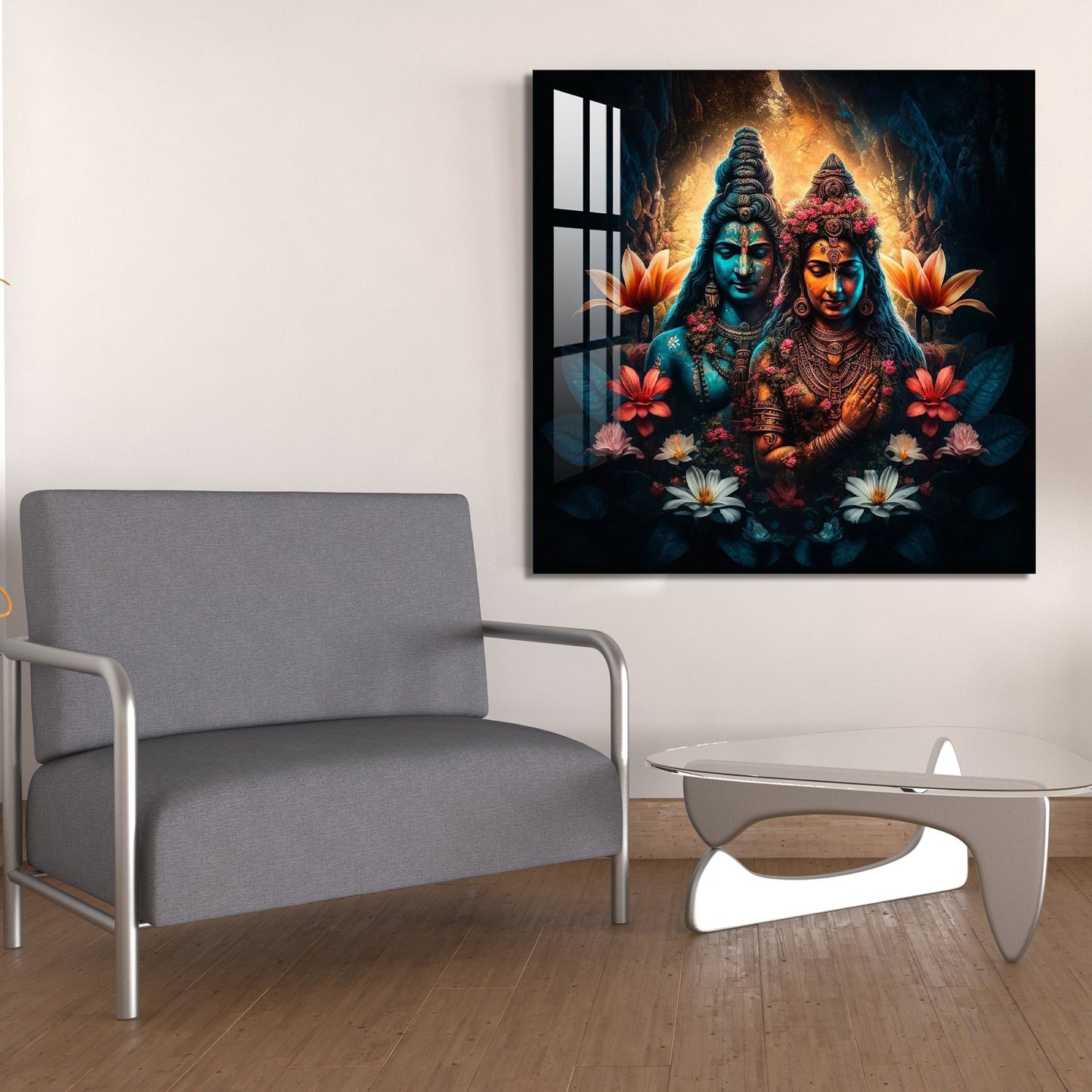 Mystical Shiva Parvati Acrylic Wall Art