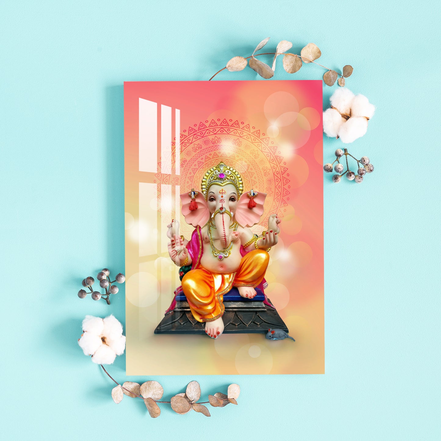 Ganpati Maharaj Acrylic Wall Art