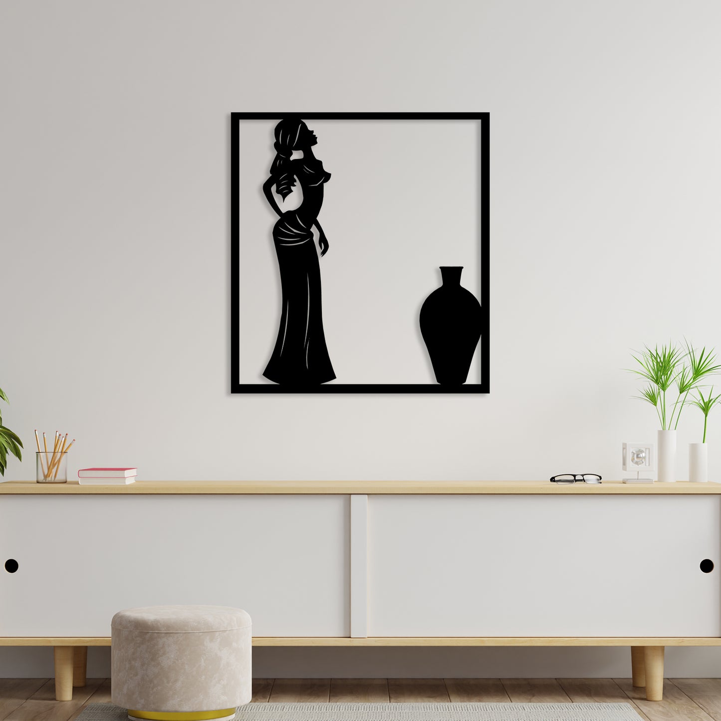 African Women Metal Wall Art