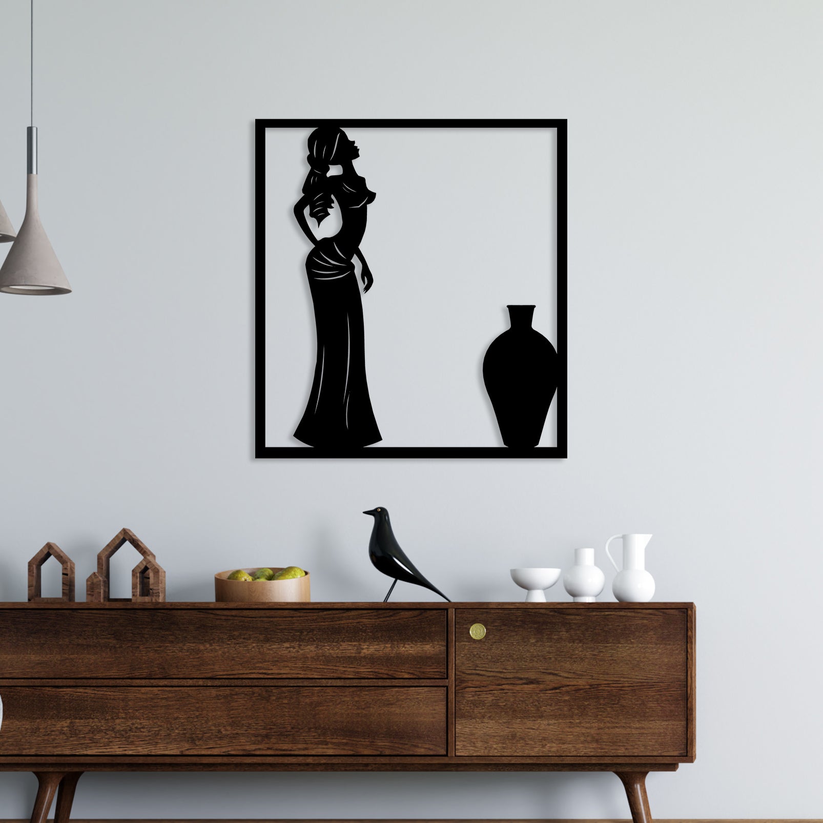 African Women Metal Wall Art