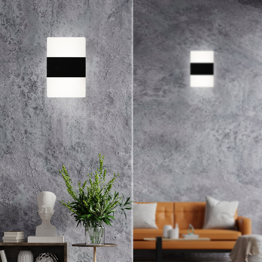 Sleek Rectangular Shaped LED Wall Light & Lamp