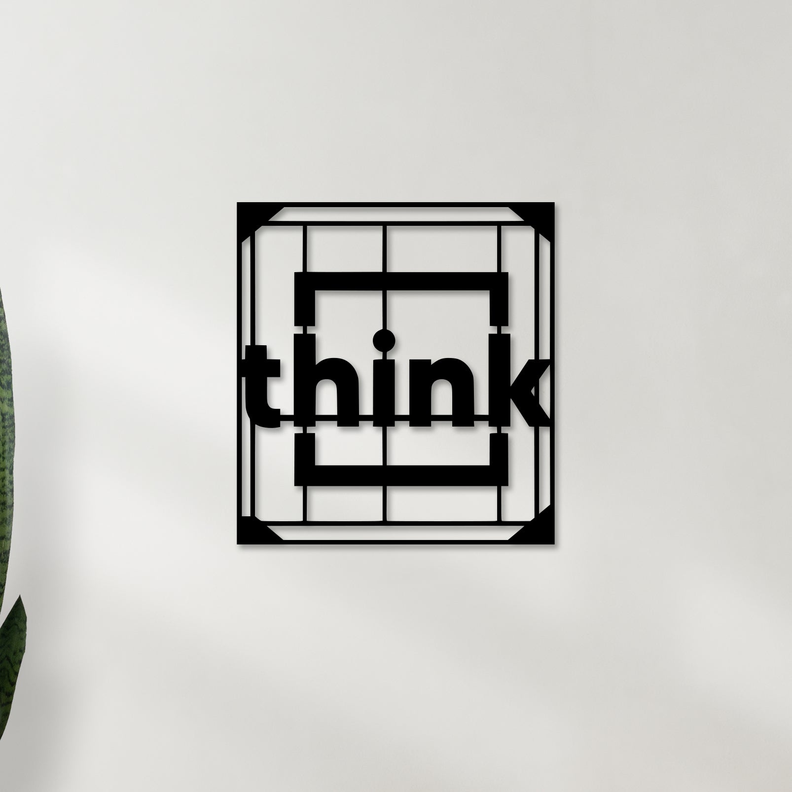 THINK Word Metal Wall Art