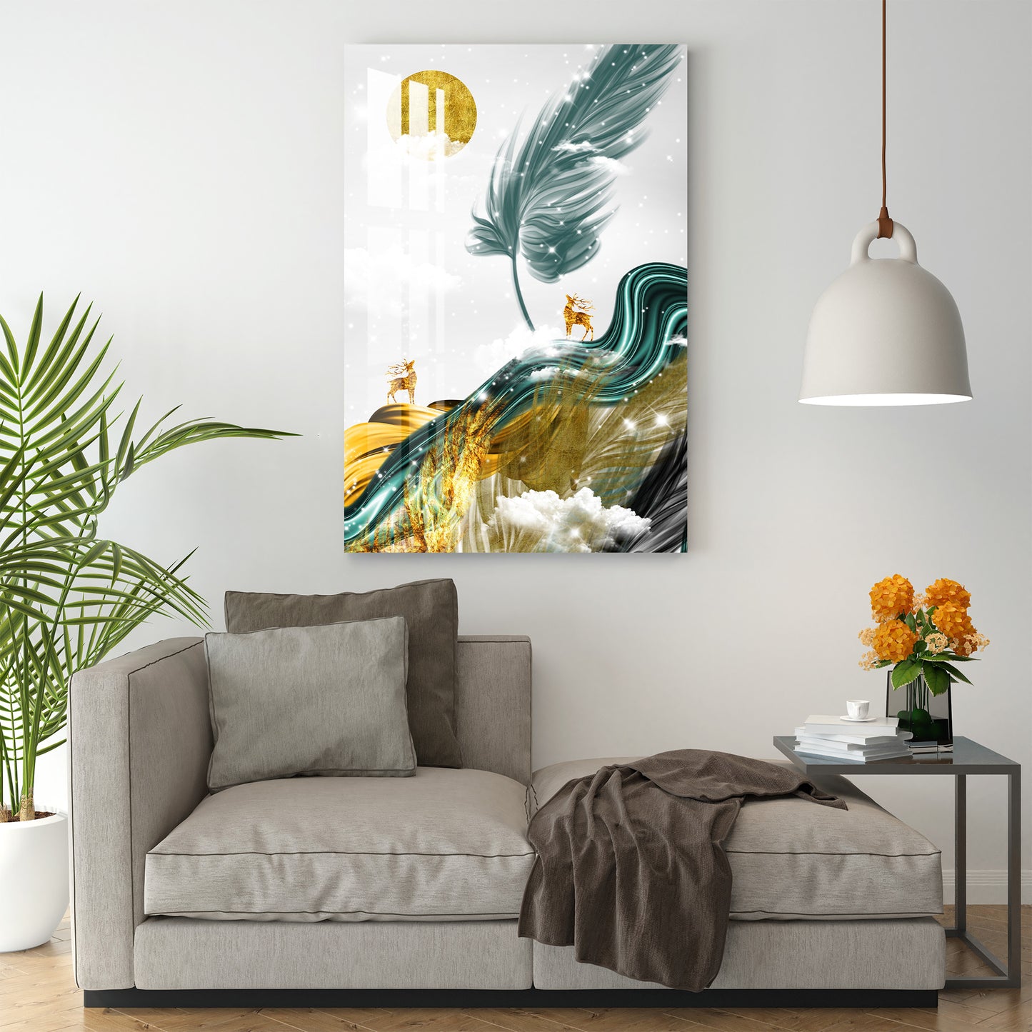 Magical Feather Acrylic Wall Art