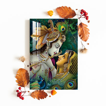 Lord Krishna with Flute Acrylic Wall Art