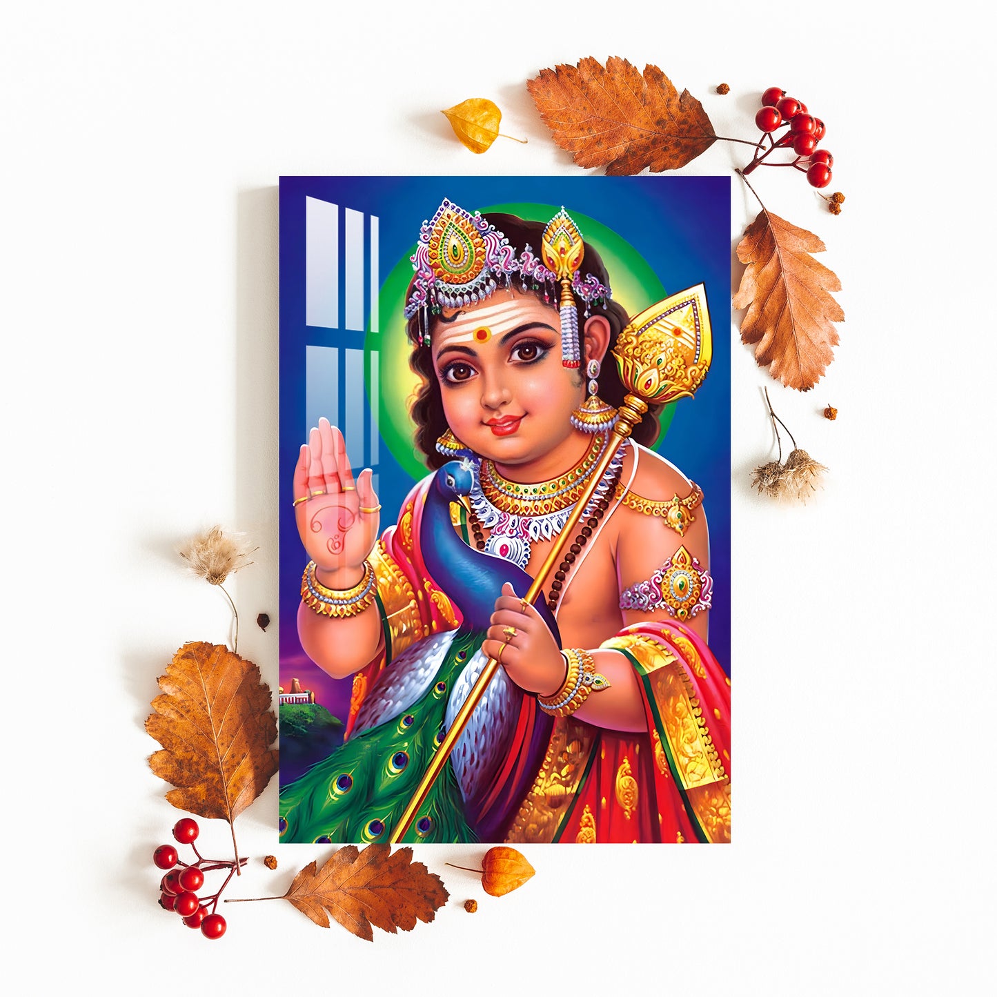 God Bala Murugan Acrylic Wall Art