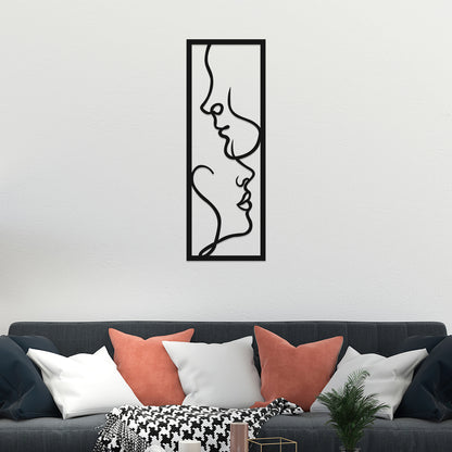 Frame of Faces Metal Wall Art