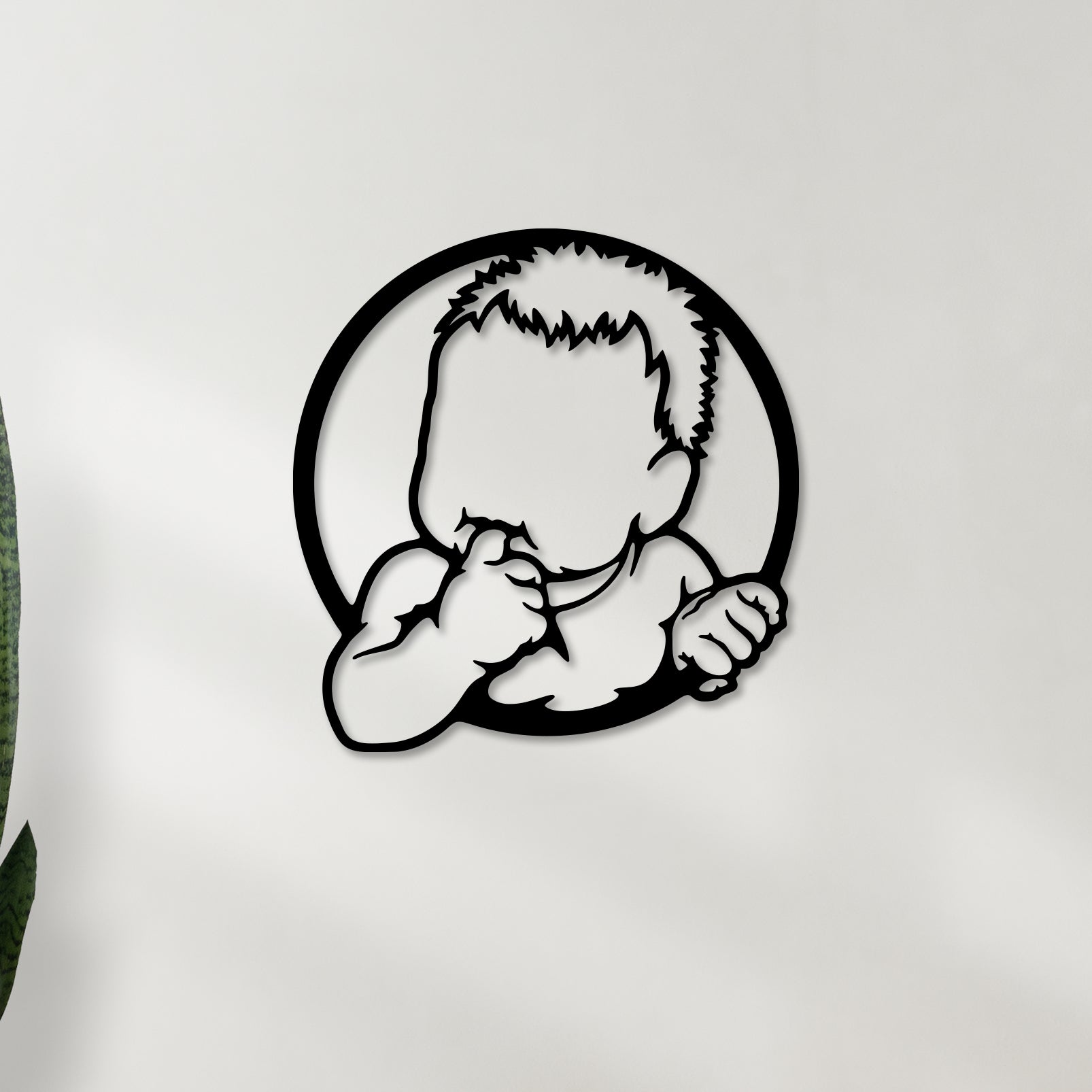 Cute Kid Metal Wall Art