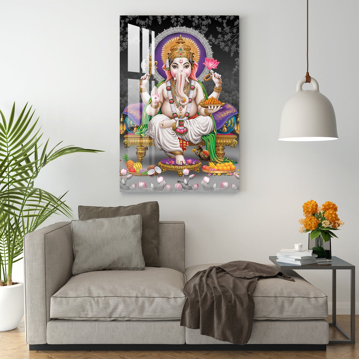 Modakpriye Ganpati Acrylic Wall Art