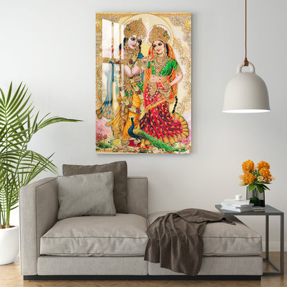 Lord Krishna - Radha Acrylic Wall Art